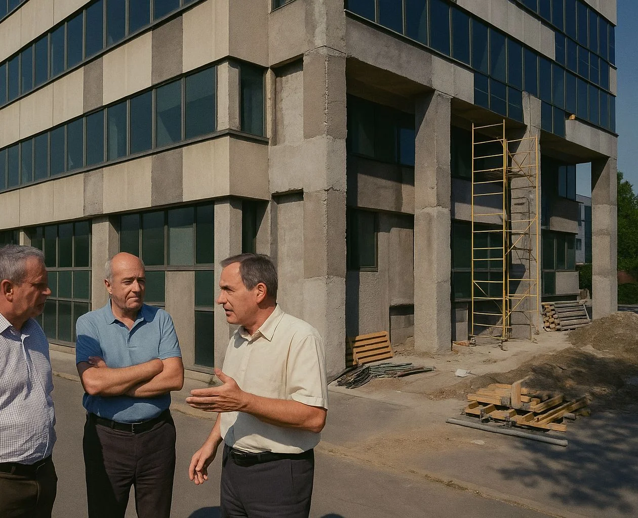 Clădire Pipera înainte de consolidare